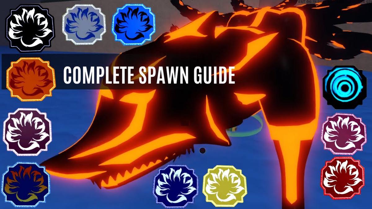 'Video thumbnail for EVERY TAILED spirit spawn location - Shindo Life'