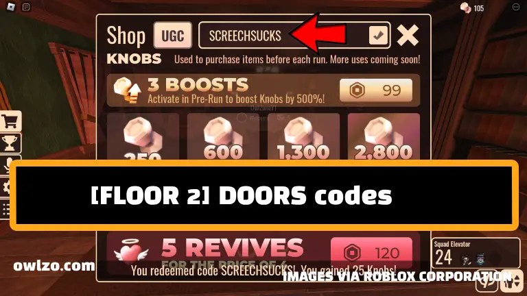 Doors Floor 2 codes