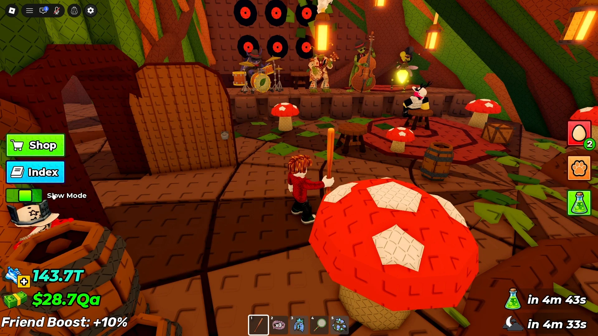 Secret musical band room in the Enchanted Forest