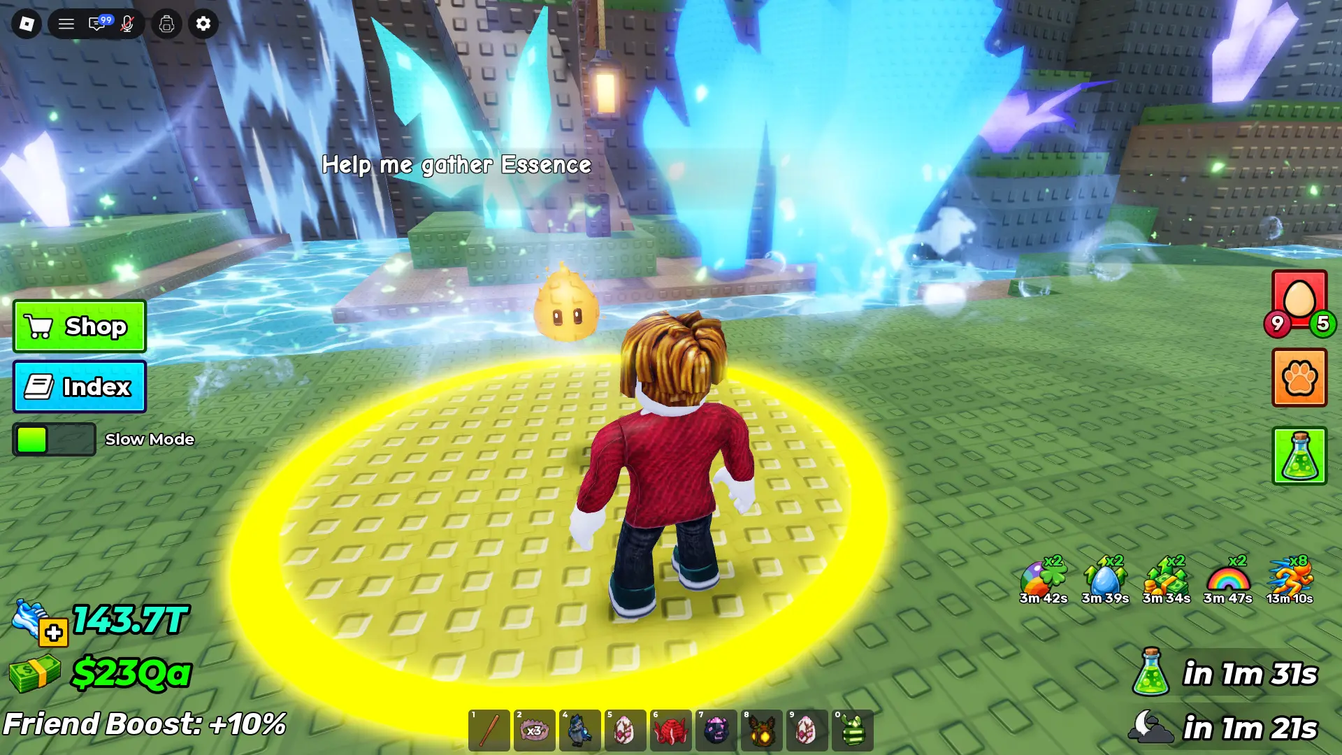 Wisp location in the Enchanted Forest