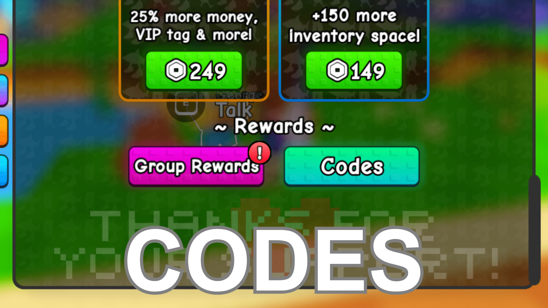 Plants vs Brainrots Codes